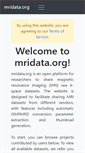 Mobile Screenshot of mridata.org